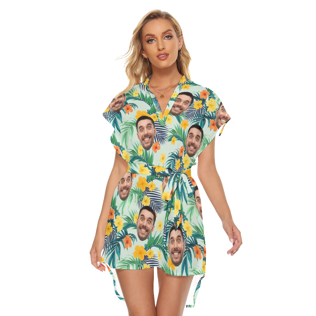 Personalized Face Hawaiian Dress For Vacation - variant image 1