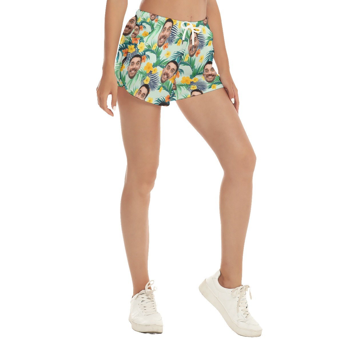 Custom Face Summer Beach Shorts For Girls - variant image 1
