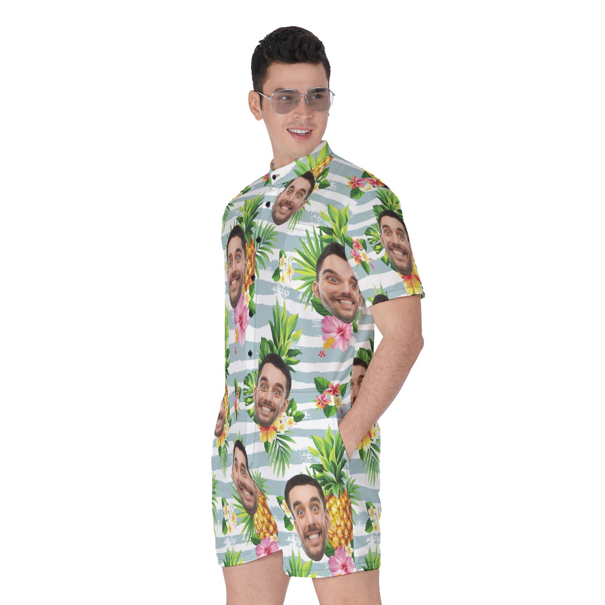Personalized Custom Face Romper For Men