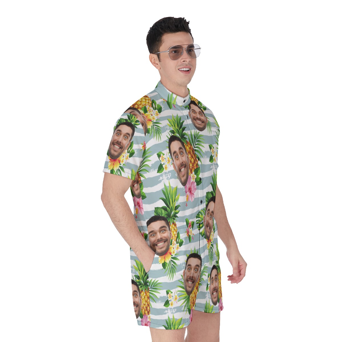 Personalized Custom Face Romper For Men