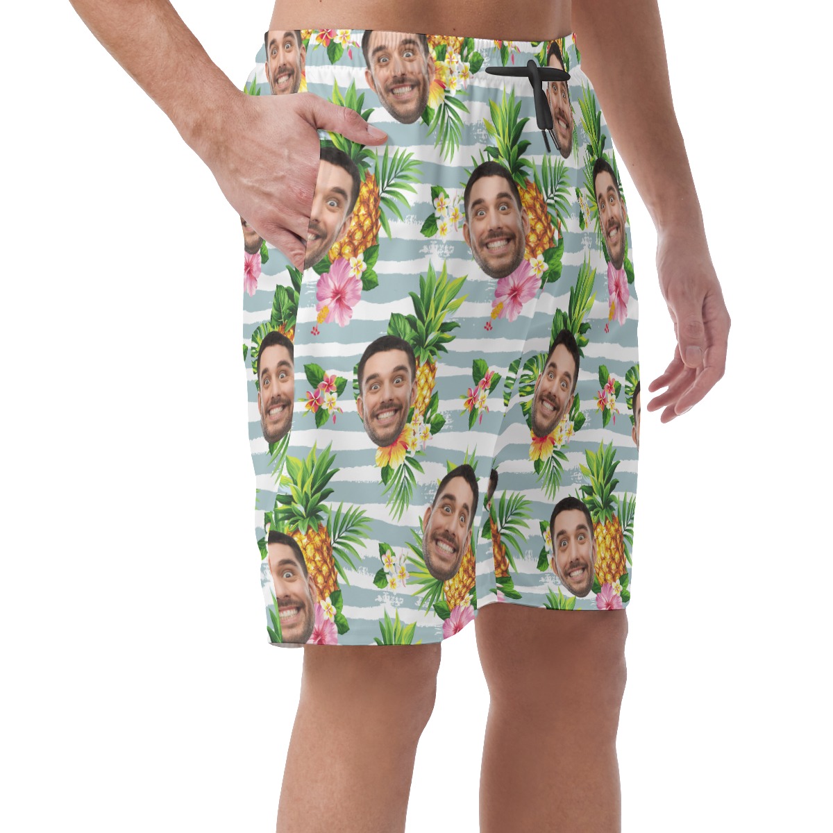 Men's Custom Faces Shorts For Summer Vacation