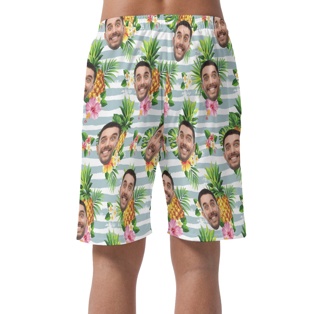 Men's Custom Faces Shorts For Summer Vacation