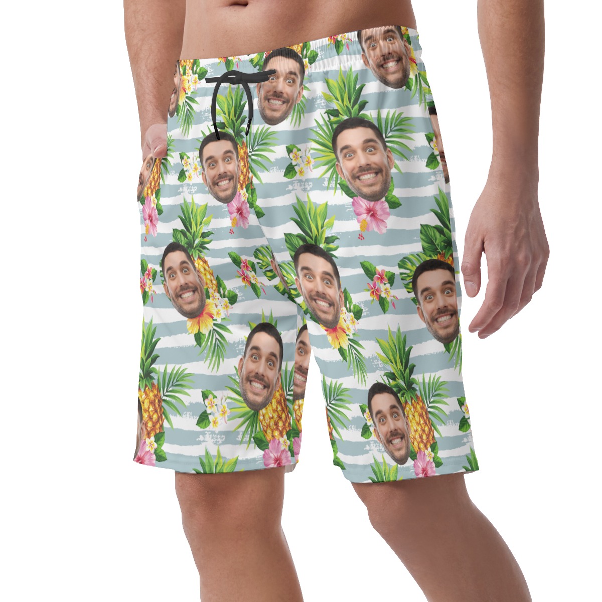 Men's Custom Faces Shorts For Summer Vacation
