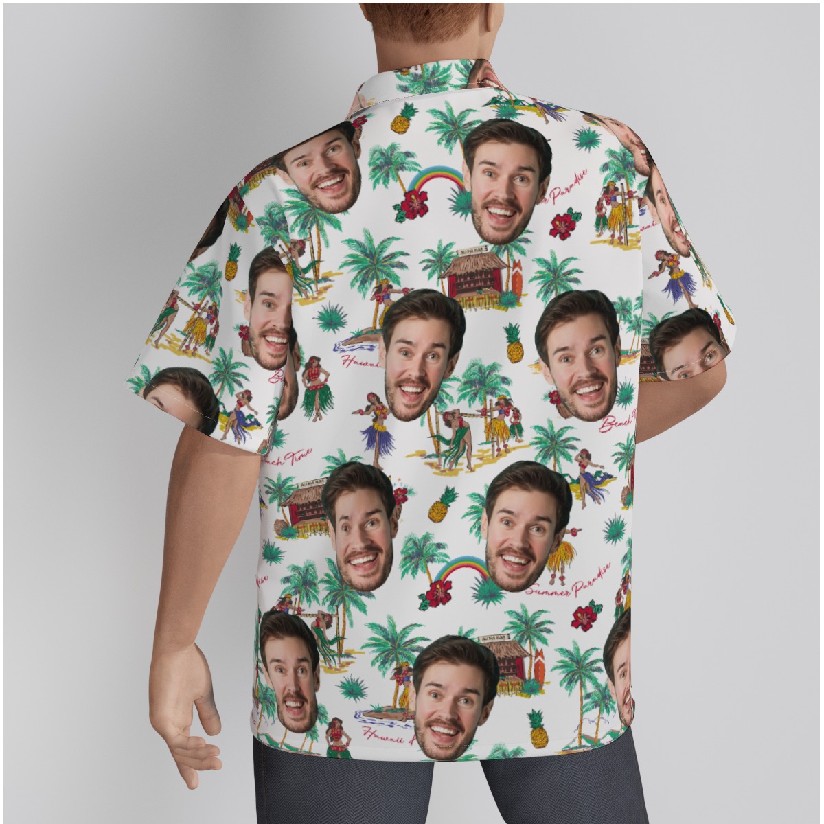 Custom Face Beach Vibes Hawaiian Shirt