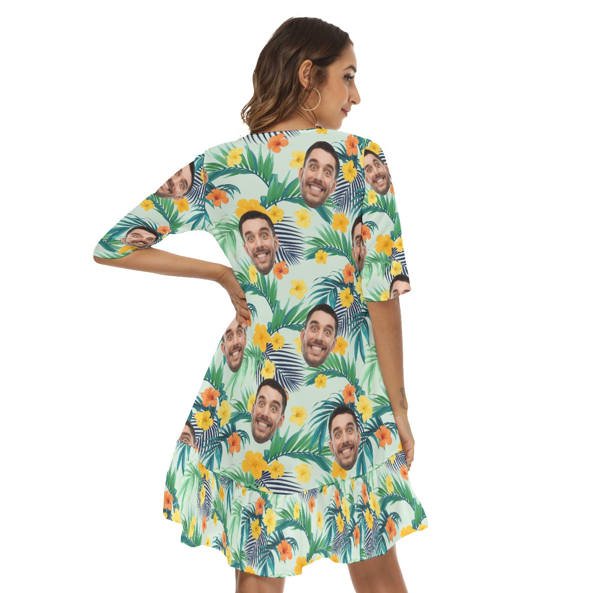Tropical Hawaiian Dresses For Women Custom Face