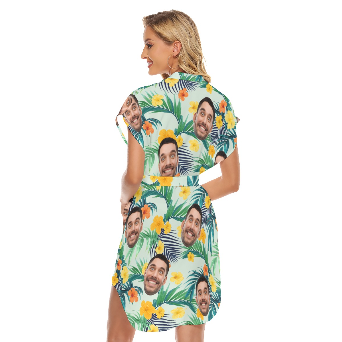 Personalized Face Hawaiian Dress For Vacation