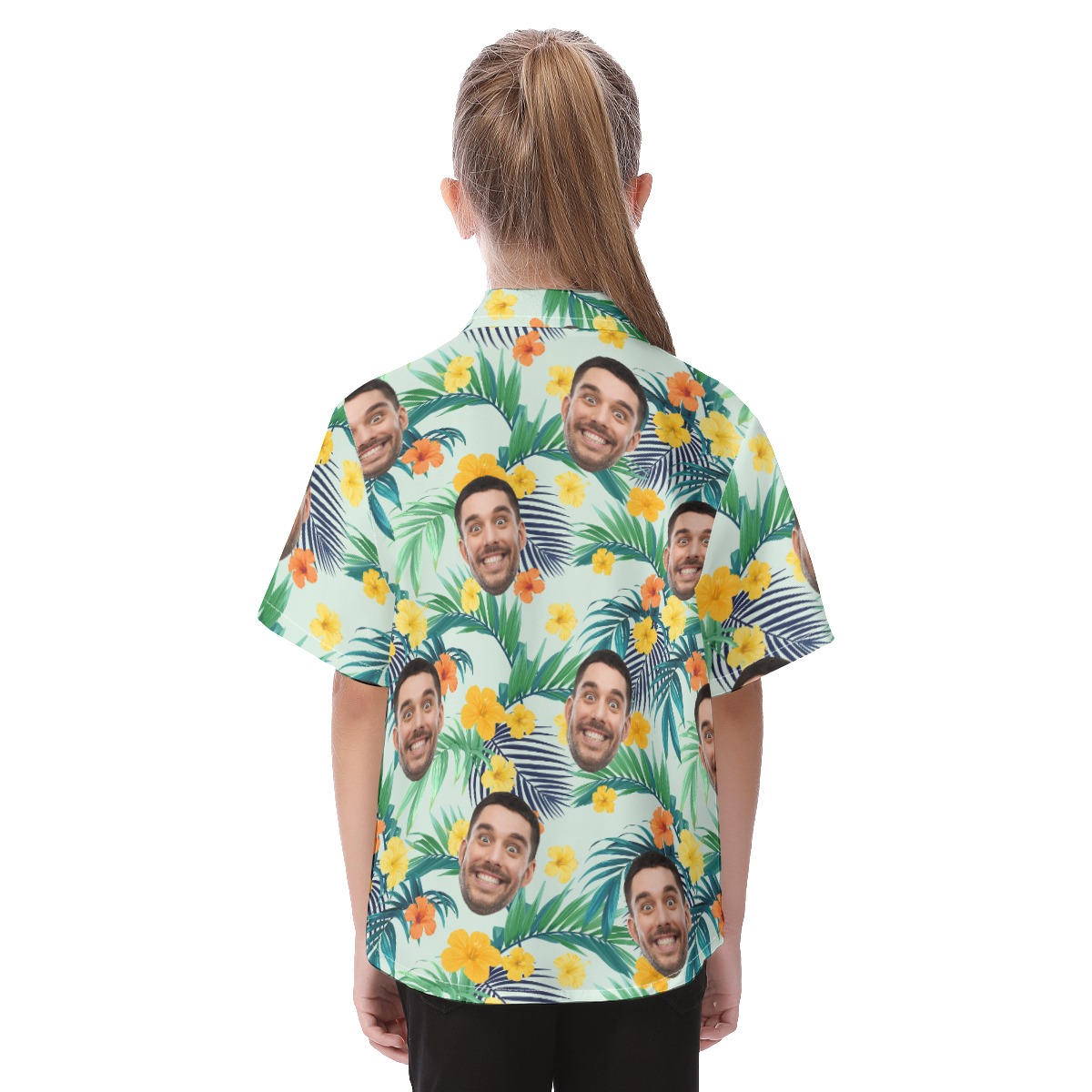 Unique Custom Hawaiian Shirt With Face For Kids