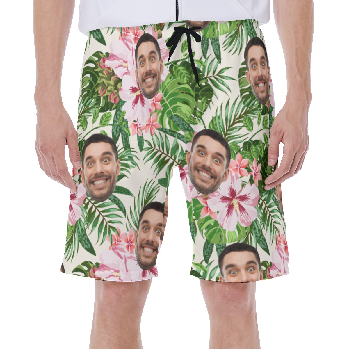 Custom Faces Beach Swim Shorts For Men - variant image 1