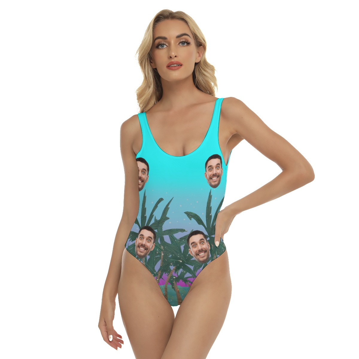 Tropical Custom Face Swimsuit For Women - variant image 1