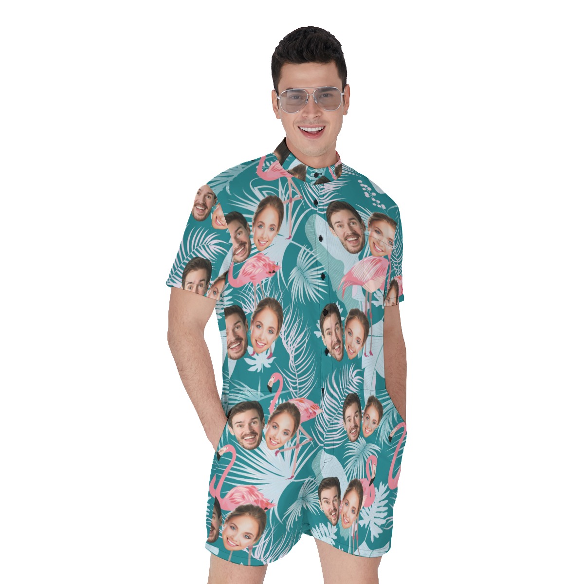 Vintage Custom 2 Faces Men's Romper Jumpsuit - variant image 1