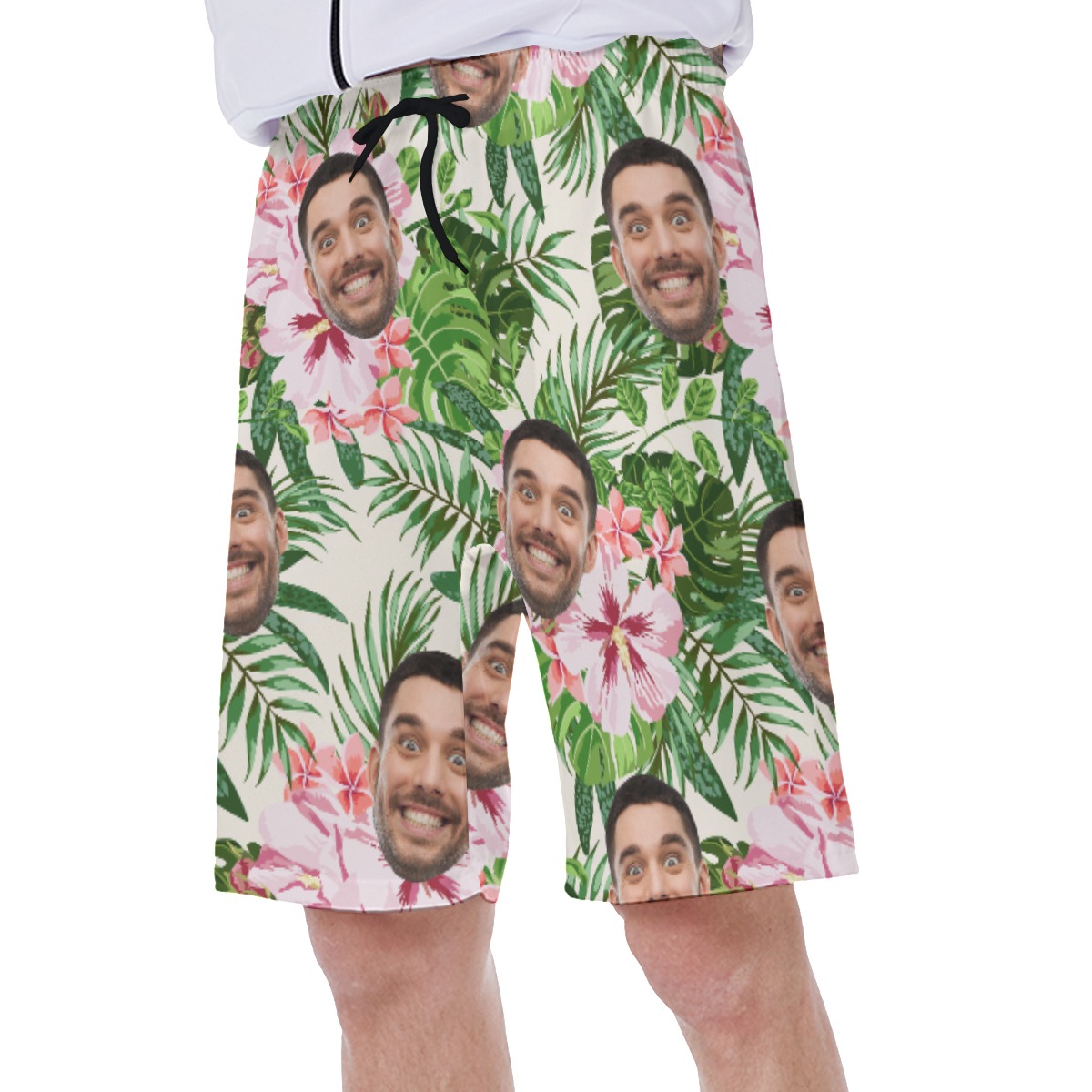 Custom Faces Beach Swim Shorts For Men