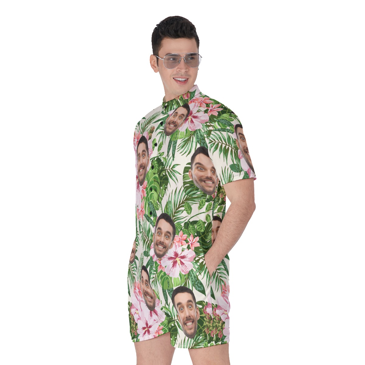 Funny Custom Face Romper For Men