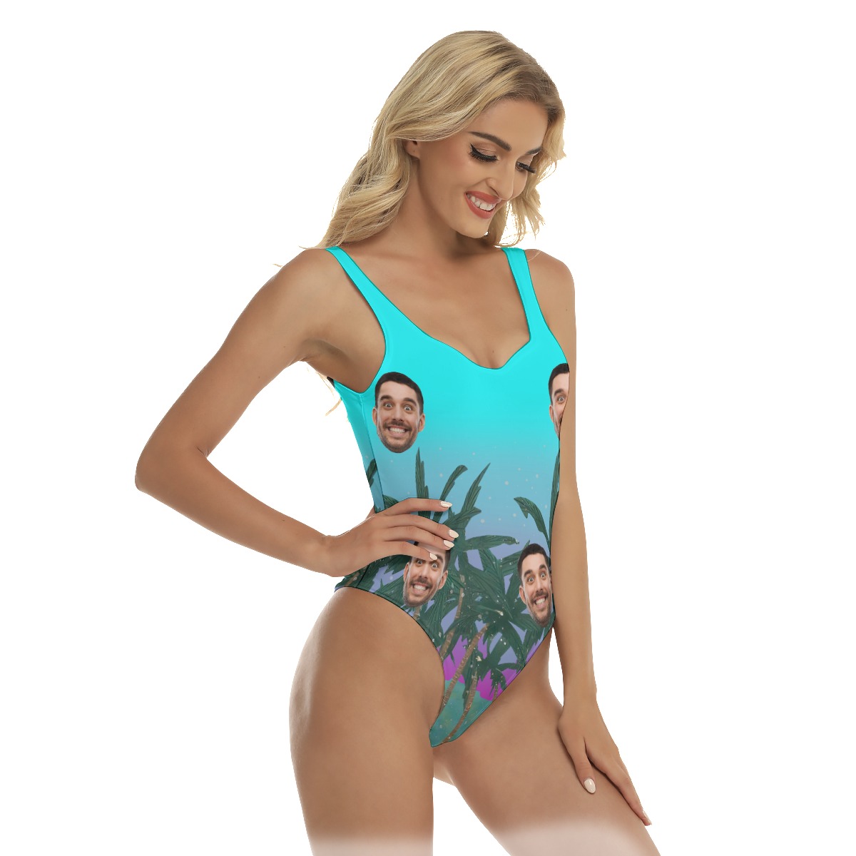 Tropical Custom Face Swimsuit For Women