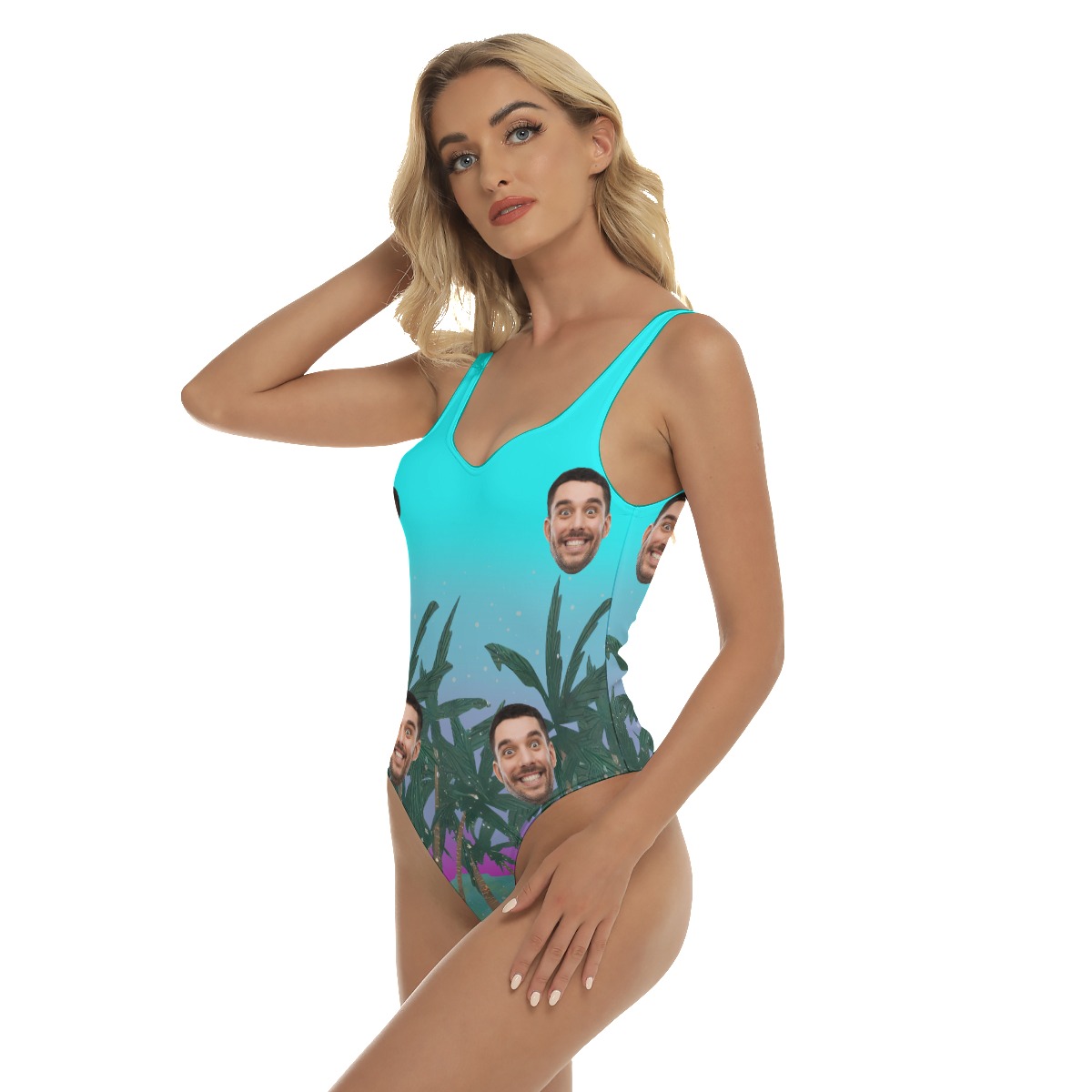 Tropical Custom Face Swimsuit For Women