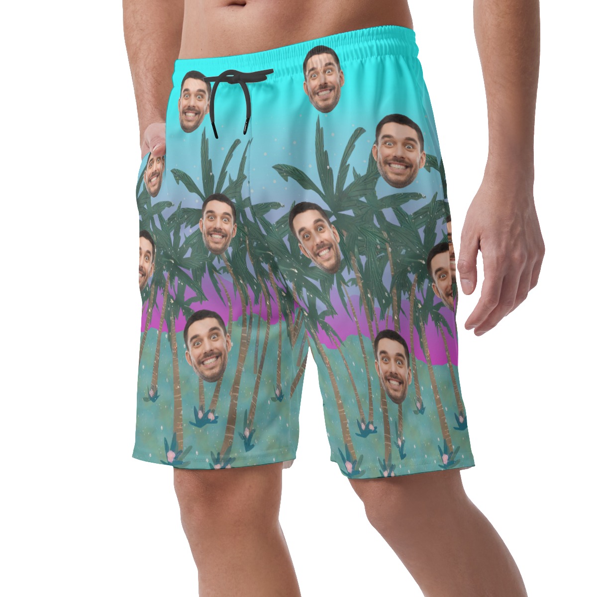 Men's Custom Multiple Faces Board Shorts