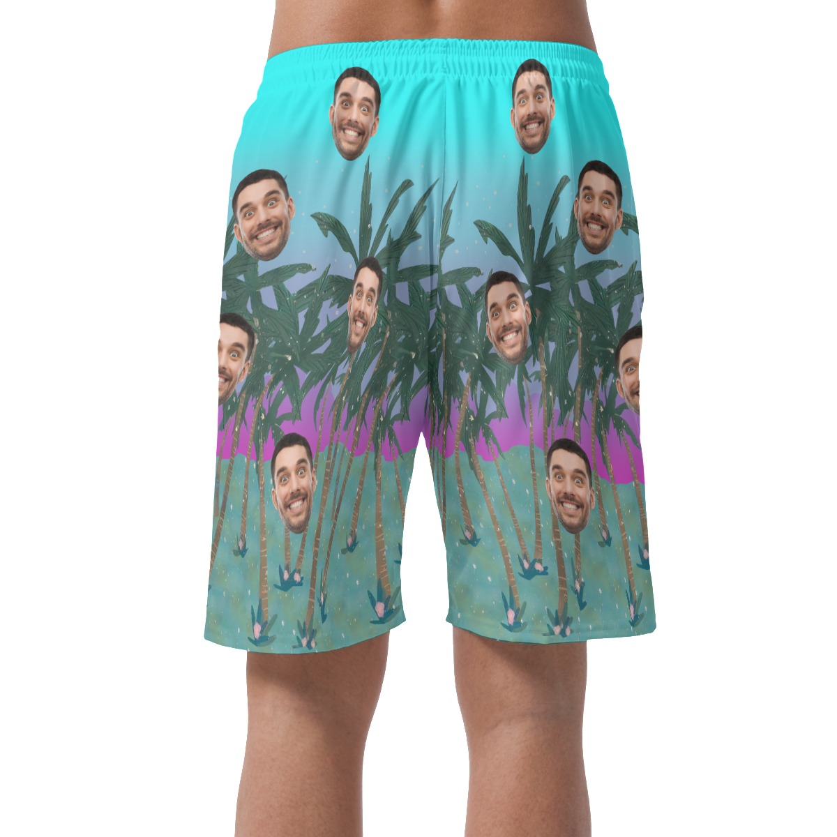 Men's Custom Multiple Faces Board Shorts
