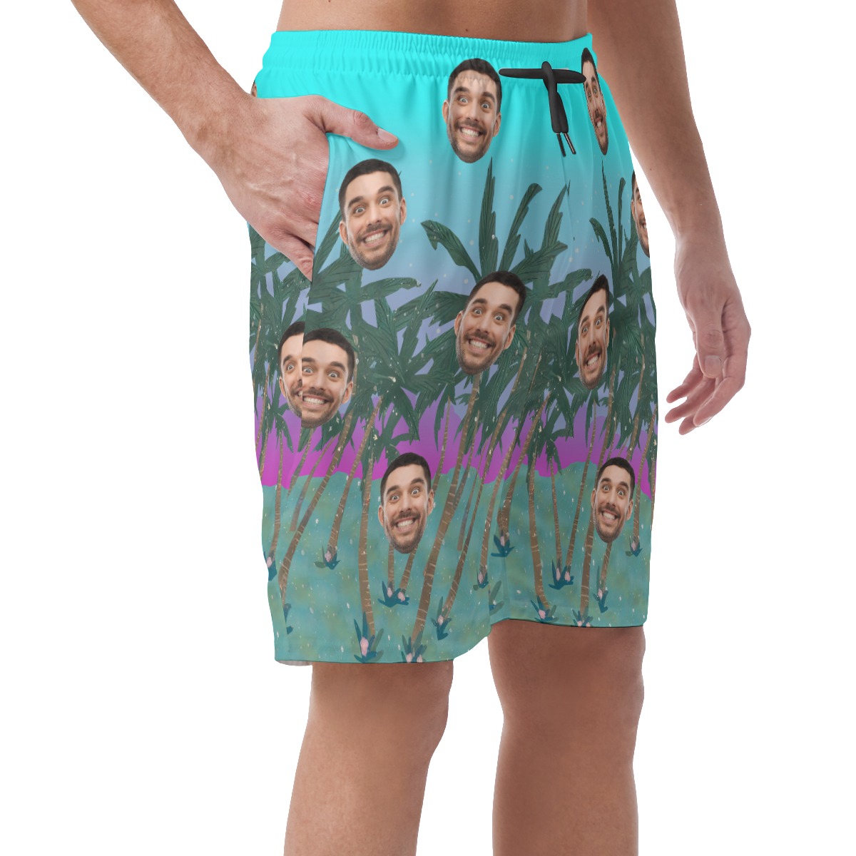 Men's Custom Multiple Faces Board Shorts