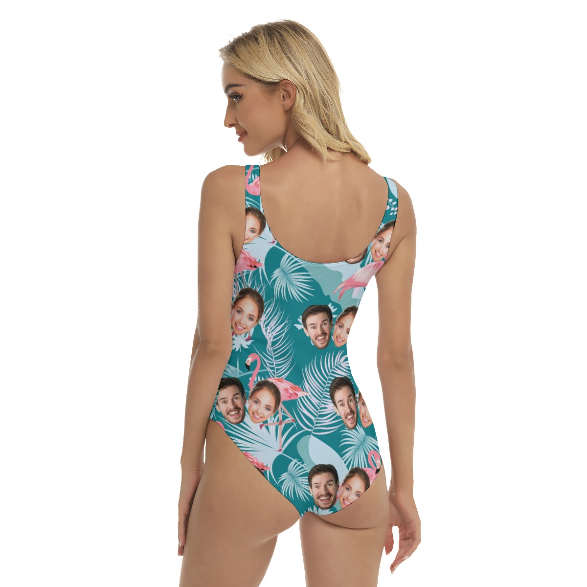 Vintage Custom 2 Faces Women's Hawaiian Swimsuit