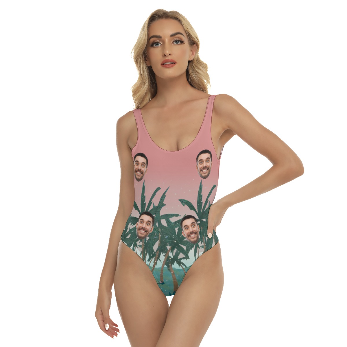 Custom Face Women's One Piece Swimsuit - variant image 1