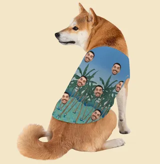 Funny Custom Face Dog’s Hawaiian Shirt