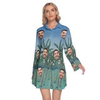 Women's Custom Face Hawaiian Dress