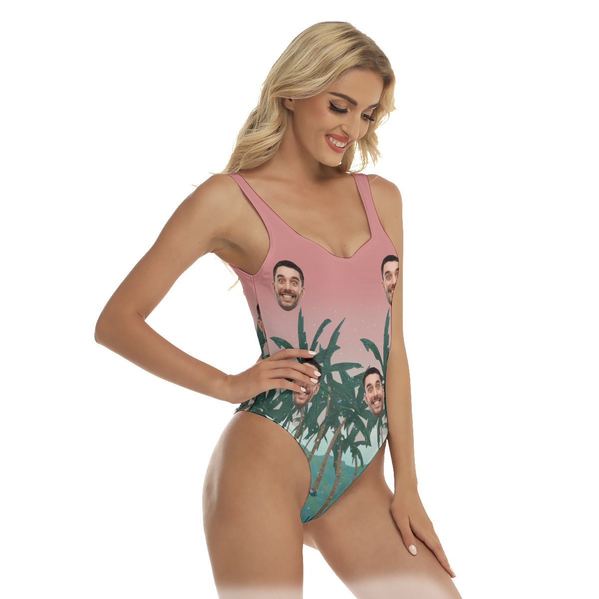 Custom Face Women's One Piece Swimsuit