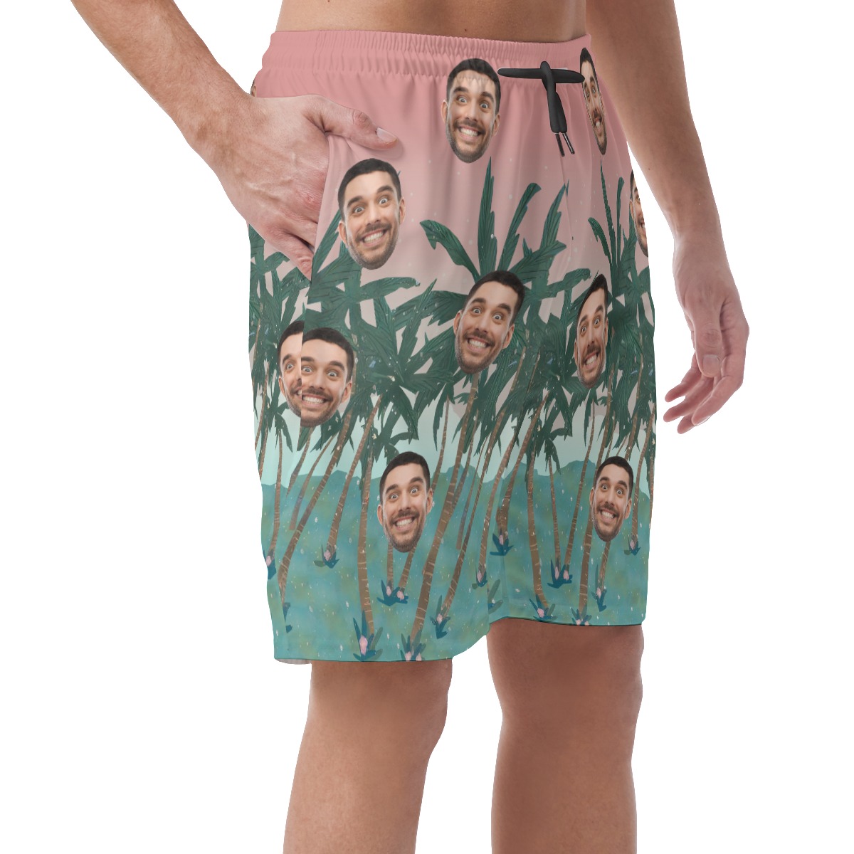 Custom Face Board Shorts For Men