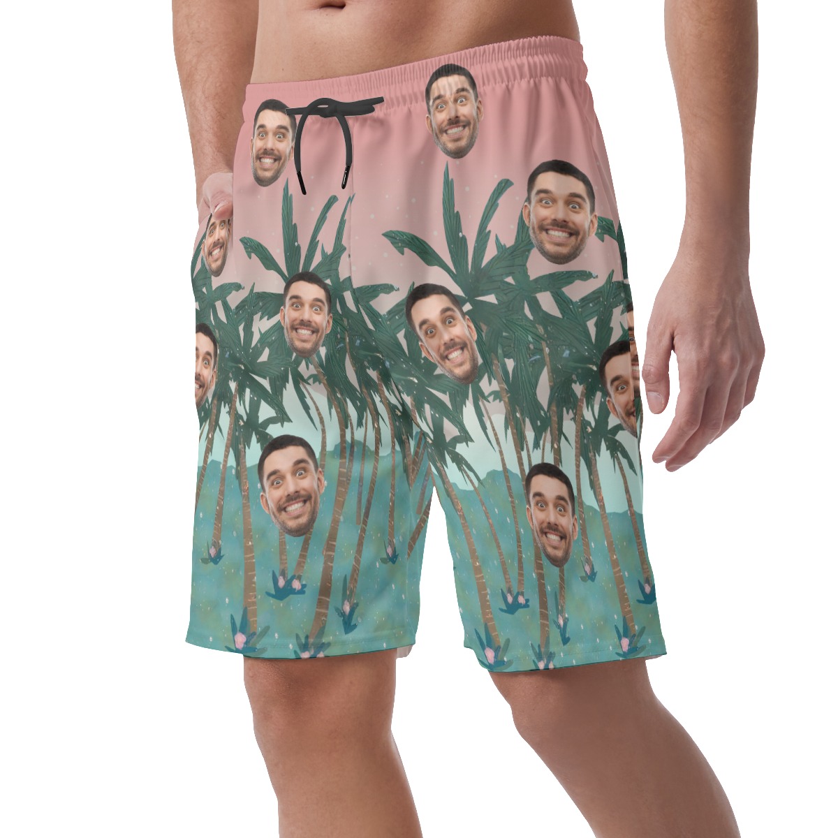 Custom Face Board Shorts For Men