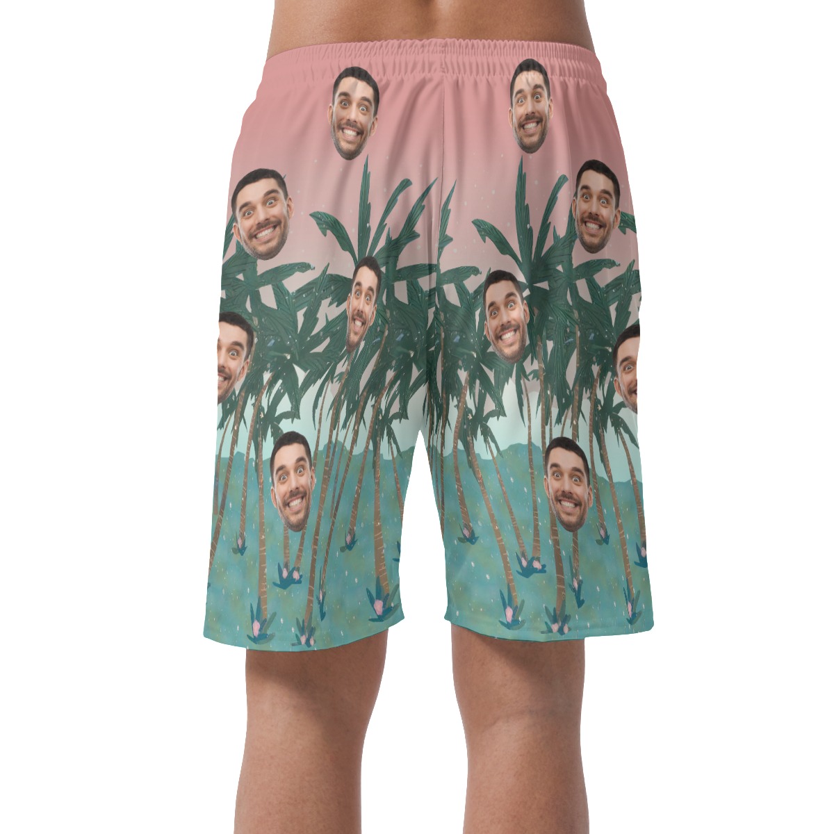 Custom Face Board Shorts For Men