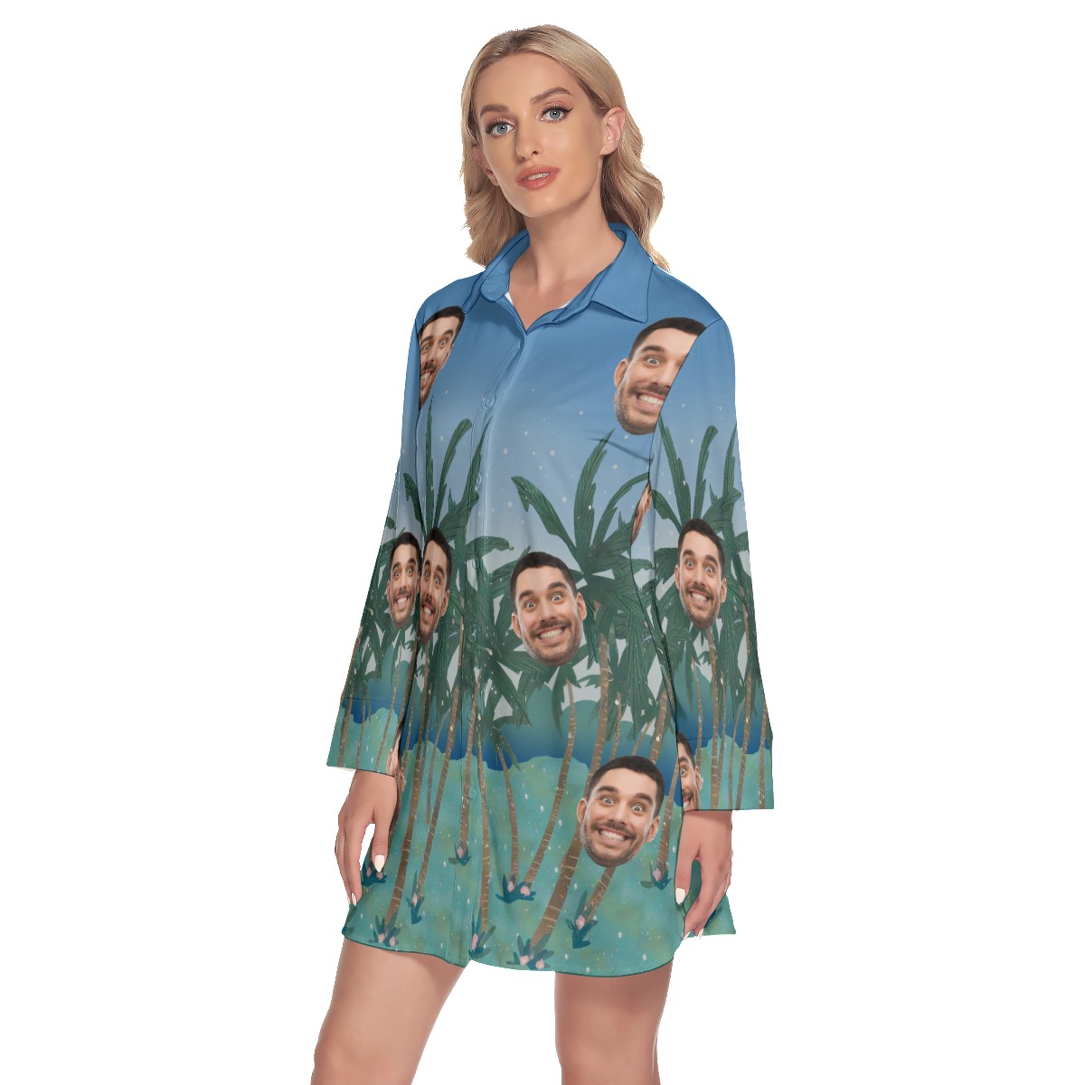 Women's Custom Face Hawaiian Dress
