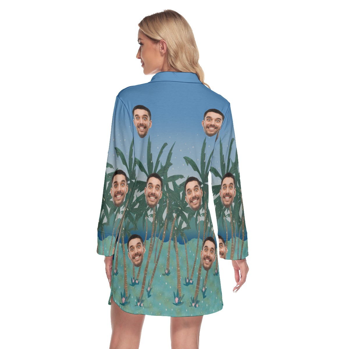 Women's Custom Face Hawaiian Dress