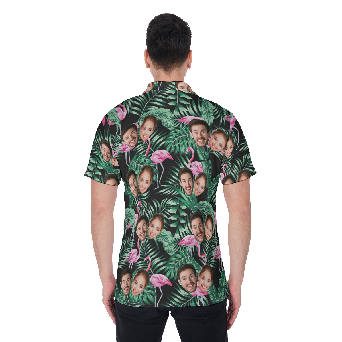 Flamingo Tropical Custom Hawaiian Polo Shirt With 2 Faces
