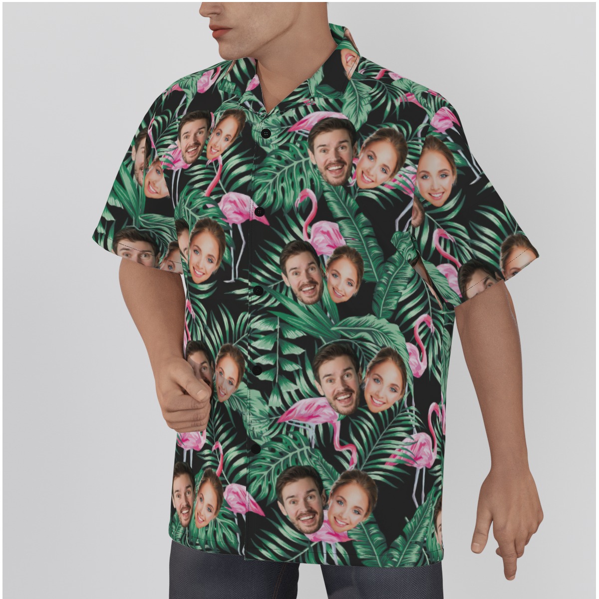 Flamingo Tropical Custom Hawaiian Shirt With 2 Faces