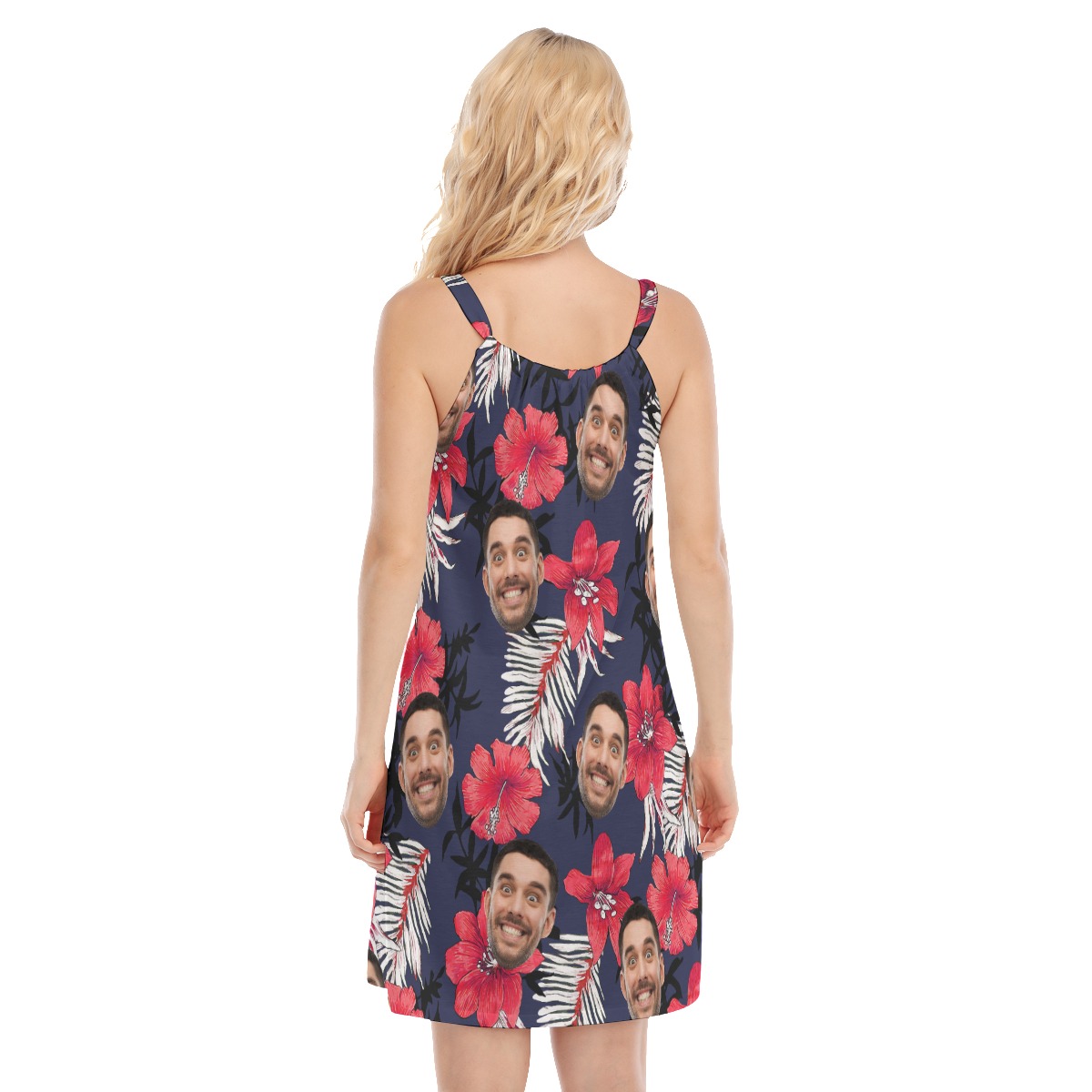 Hibicus Hawaiian Dress With Custom Face