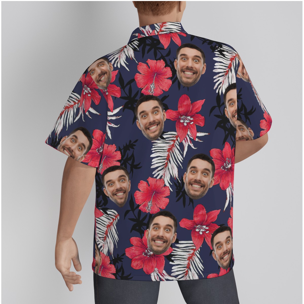 Hibicus Hawaiian Shirt With Custom Face