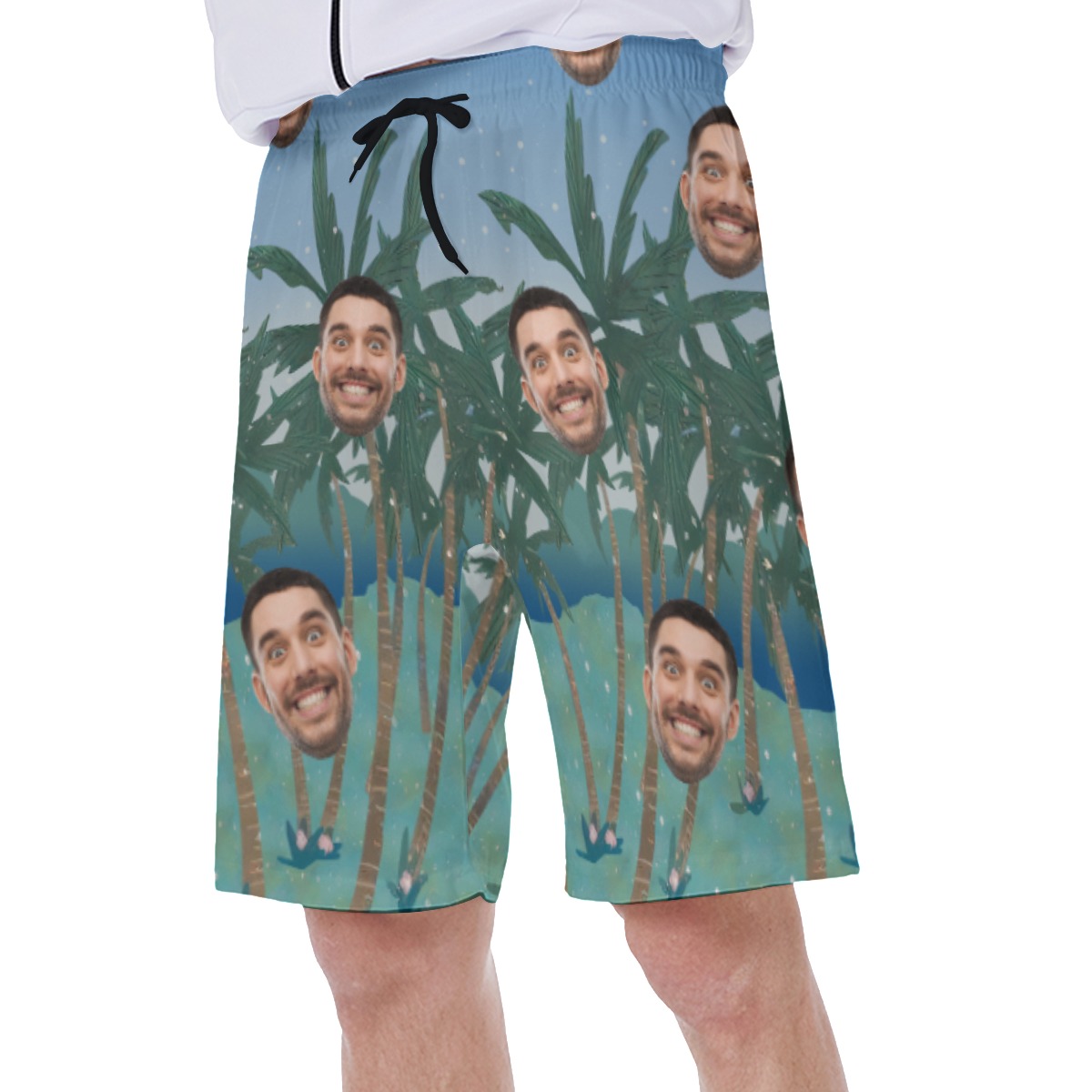 Cool Custom Face Swim Trunk For Men