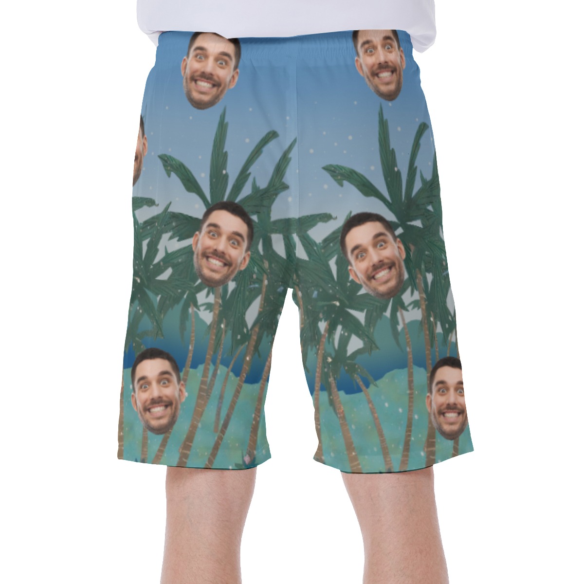 Cool Custom Face Swim Trunk For Men
