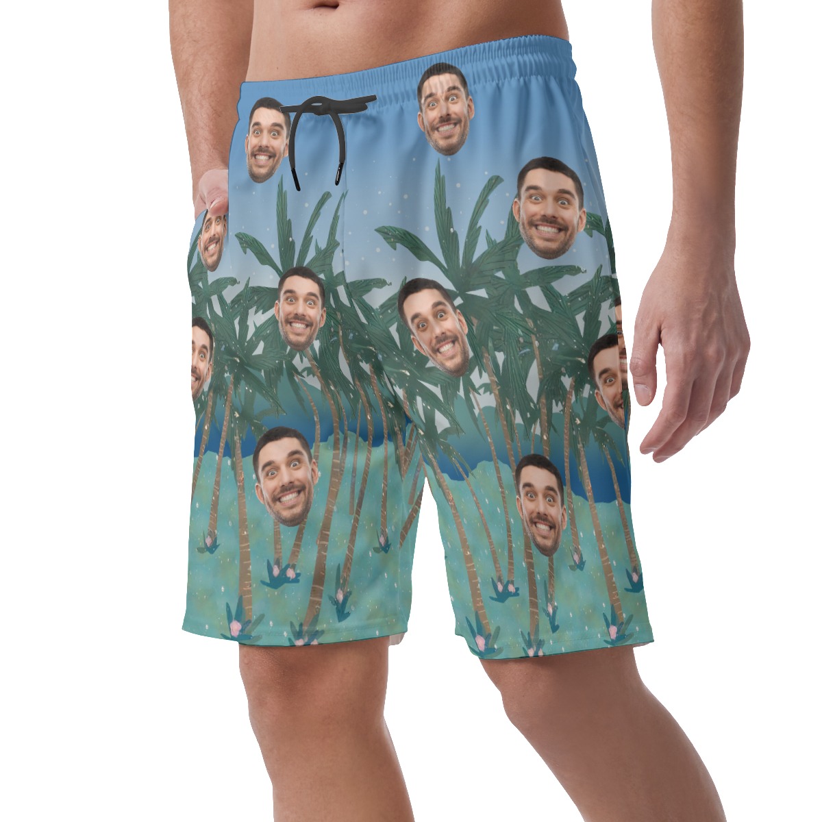Custom Face Men's Shorts For Summer