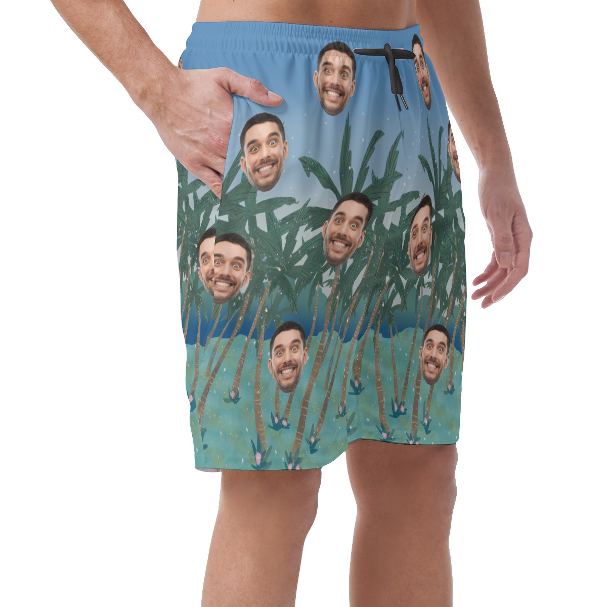 Custom Face Men's Shorts For Summer