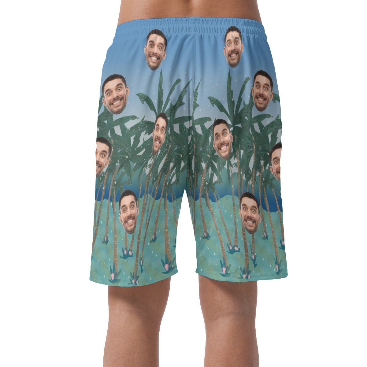 Custom Face Men's Shorts For Summer