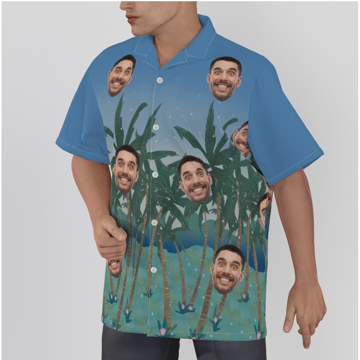 Funny Custom Hawaiian Shirt With Face