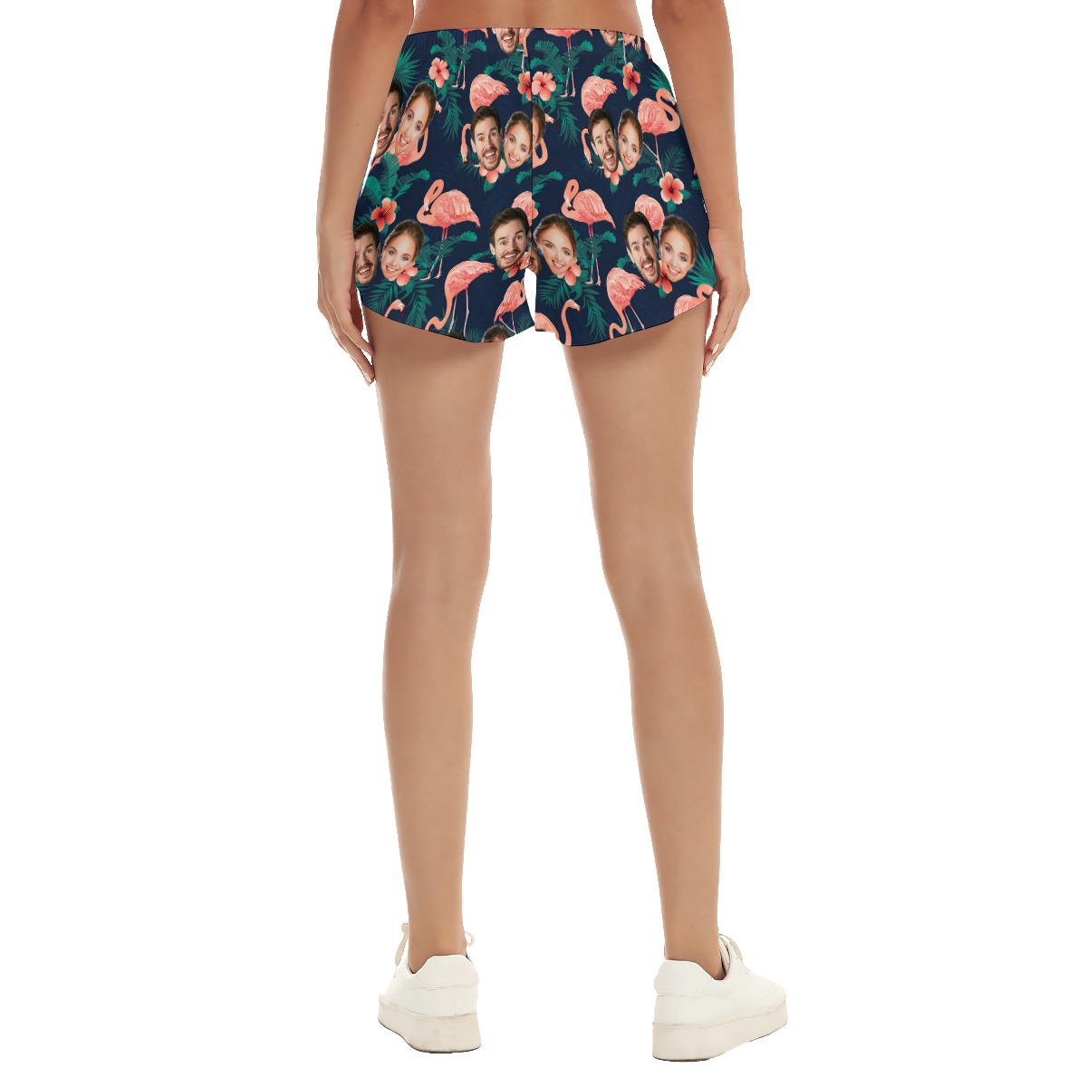 Flamingo Custom Hawaiian Shorts With 2 Photos