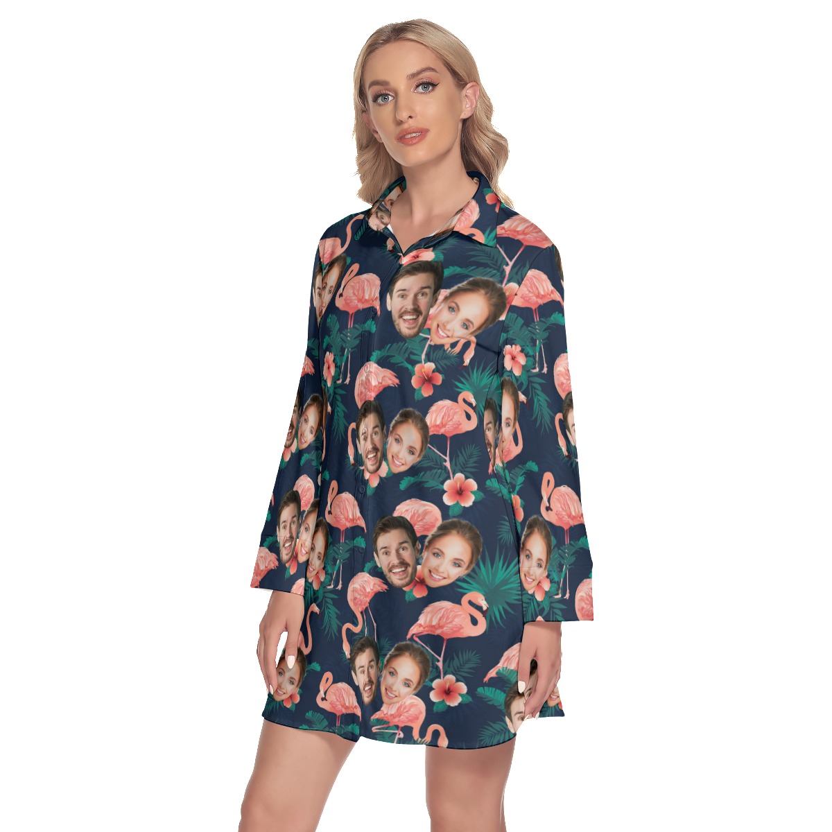 Flamingo Custom Hawaiian Dress With 2 Faces Review