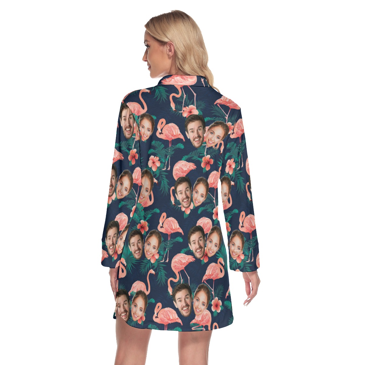 Flamingo Custom Hawaiian Dress With 2 Faces Review