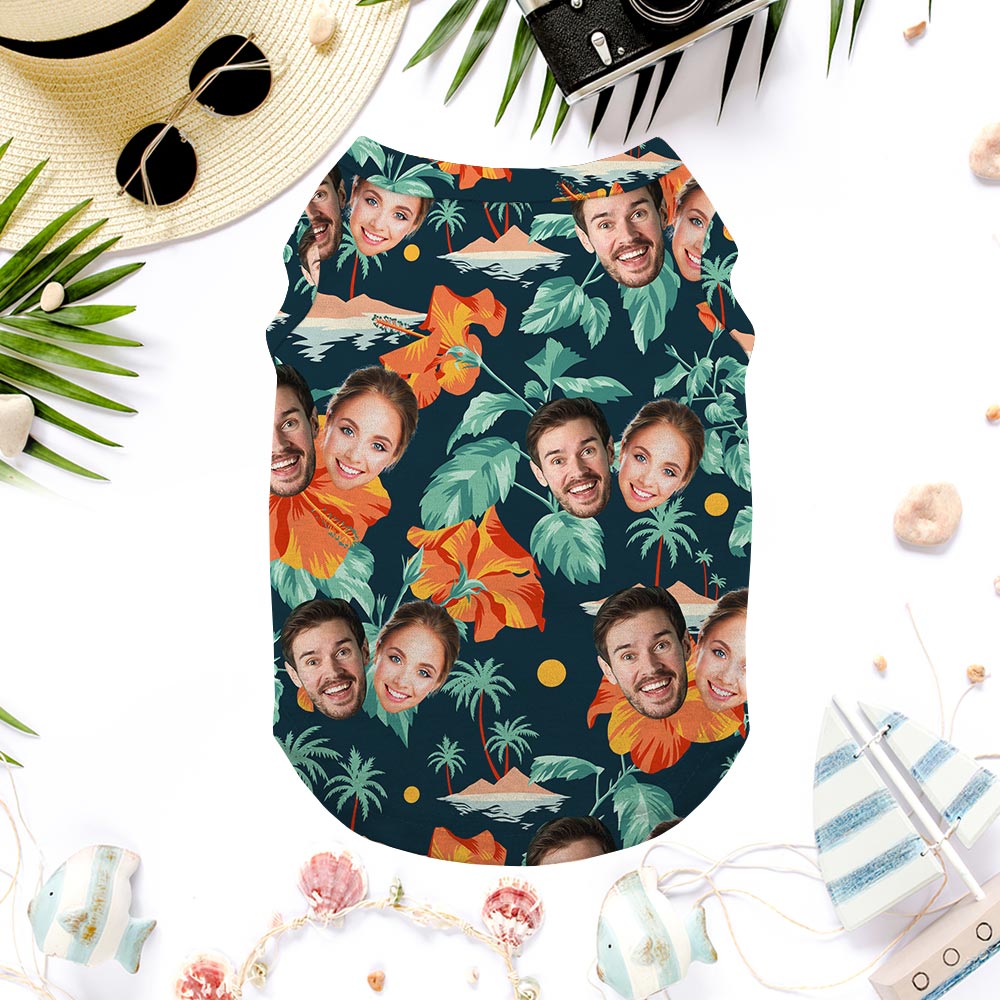 Custom 2 Face Hawaiian Shirt For Dogs