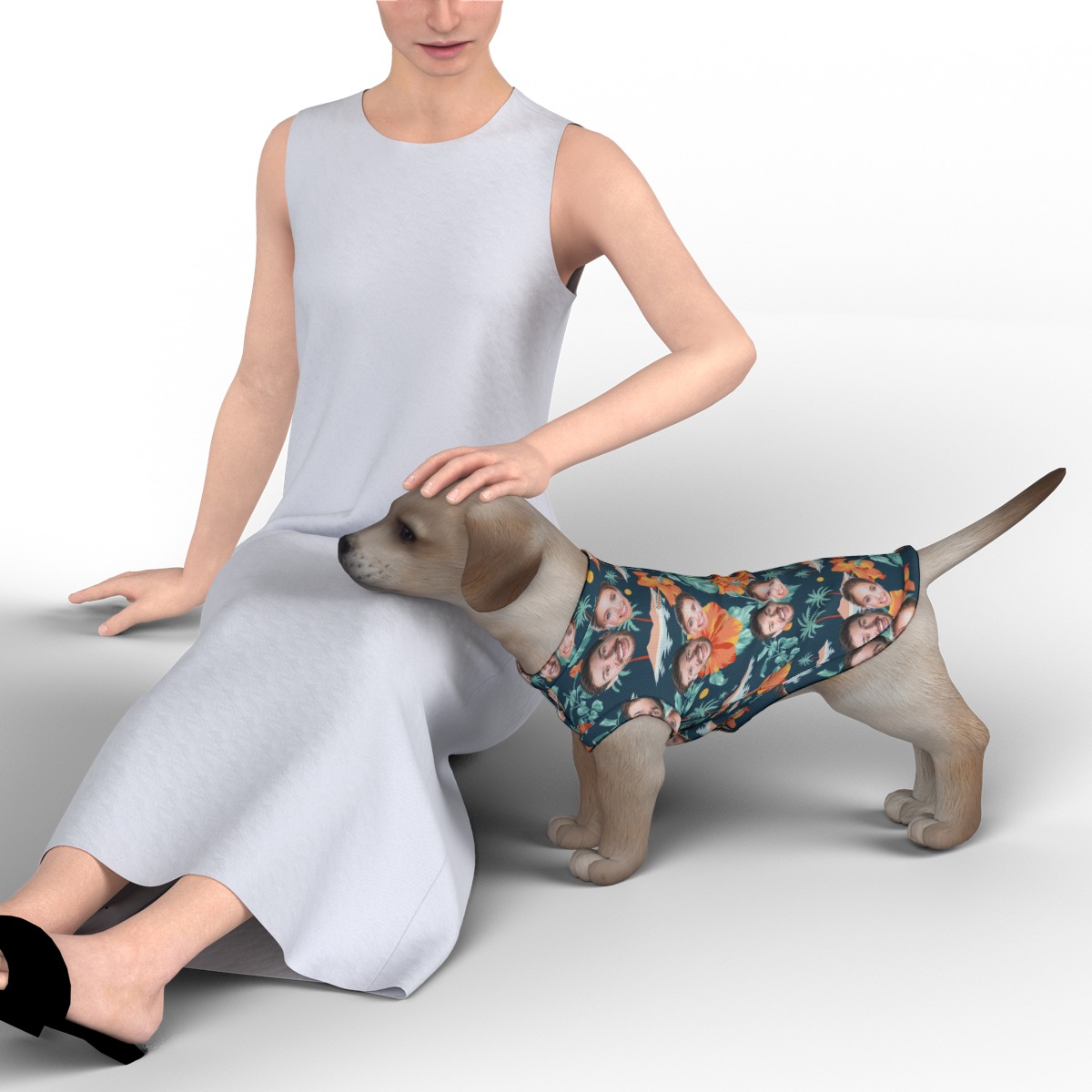 Custom 2 Face Hawaiian Shirt For Dogs