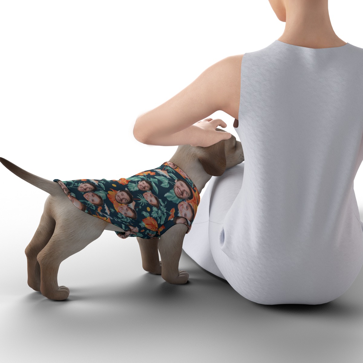 Custom 2 Face Hawaiian Shirt For Dogs