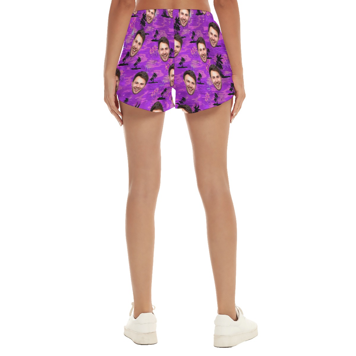 Purple Ocean Custom Hawaiian Shorts With Photos