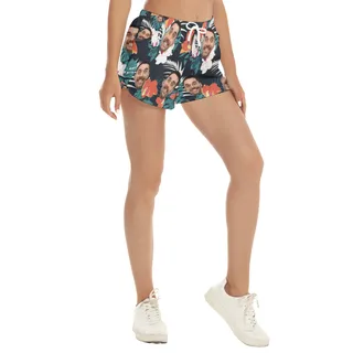 Funny Custom Face Beach Shorts For Women