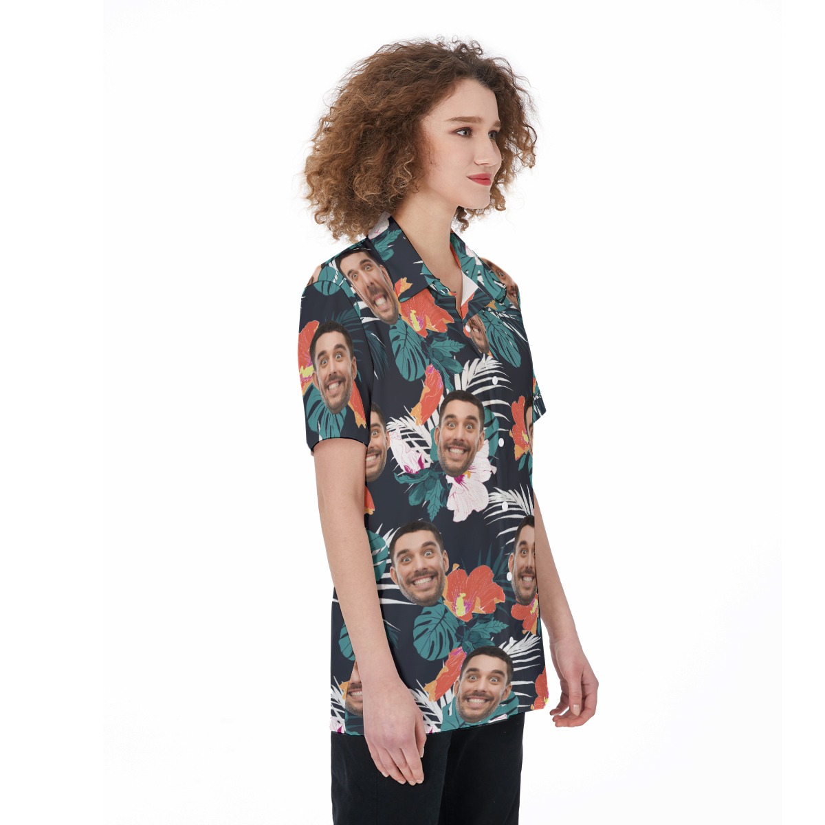 Custom Face Aloha Shirt For Women